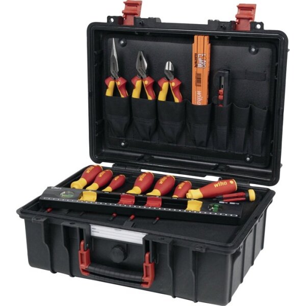 Wiha Werkzeugsortiment Basic Set L electric 45530 17-teilig im Schutzkoffer