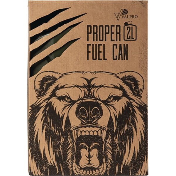 Valpro Kraftstoffkanister Proper 2 l grün matt 0,6 mm LxB170xH246mm