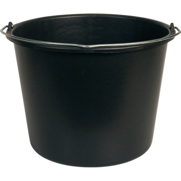 Baueimer GRIPLINE D 20l schwarz