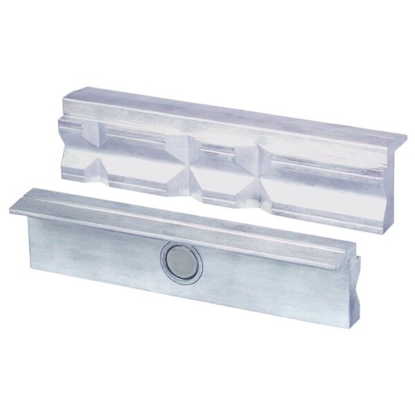 Heuer Schraubstockschutzbacke Typ P für Backenbreite 140 mm Prismen Aluminium 1Paar / VE