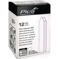 Pica Tafelkreide Classic weiß L90xB12xH12mm 12 Stück / Schachtel