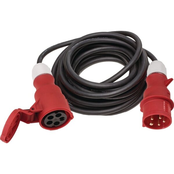 Weingärtner CEE-Verlängerung 32 A 400 V 10 m H07RN-F 5 x 6 mm² schwarz IP44