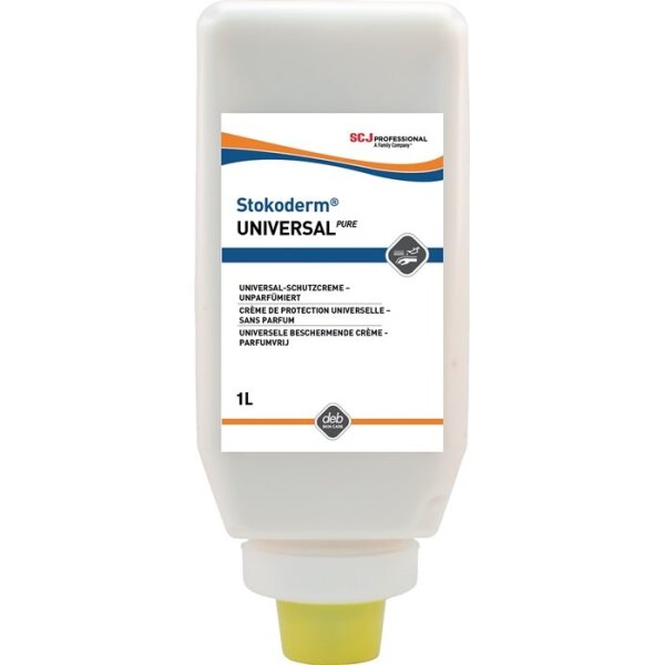 Sc johnson professional Hautschutzcreme Stokoderm Universal PURE 1 l schwach fettend, unparfümiert Softflasche