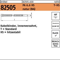 Kabelbinder R 82505 innenverz. 2,5x145/35 PA6.6 HS natur 1000St. HELLERMANNTYTON