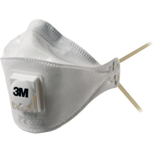 3m Atemschutzmaske Aura™ 9312+ FFP1 / V NR D mit Ausatemventil, faltbar