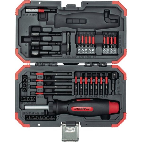 Gedore red Bitsortiment R33003043 43-teilig PH/PZD/TX/Schlitz