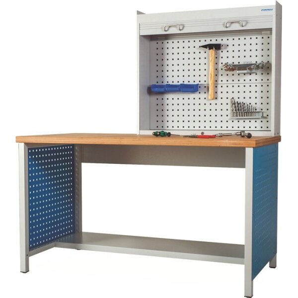 Bedrunka+hirth Aufsatzschrank H820xB910xT220mm lichtgrau / lichtgrau Kunststoff-Rollladen