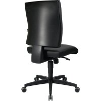 Topstar Arbeitsdrehstuhl Lightstar 10 Rollen Kunstlederbezug schwarz 410-530 mm 410-530 mm