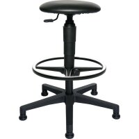 Topstar Drehhocker mit Gleiter Kunstlederpolster schwarz...