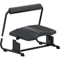 Fußstütze schwarz B385/500xT370xH155mm Höhenverstellung 3-f.95/125/155mm