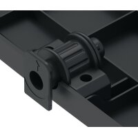 Fußstütze schwarz B385/500xT370xH155mm Höhenverstellung 3-f.95/125/155mm