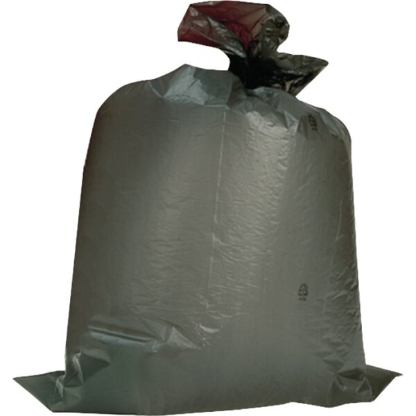 Kunststoffsack 120l LD-PE grau 100 µm B700xL1100mm 150St./Karton DEISS