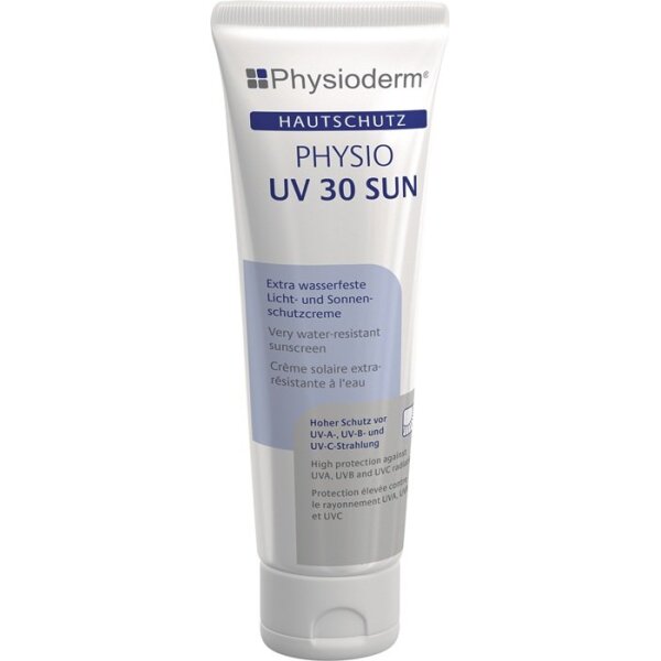 Physioderm Hautschutzcreme PHYSIO UV 30 SUN 100 ml UV 30 SUN Tube