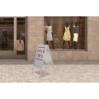 Maul Kundenstopper Aluminium aluminium A1...