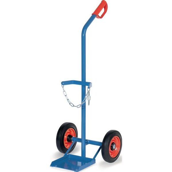 Fetra Stahlflaschenkarre für Flascheninhalt 1 x 20-50 l Vollgummi-Bereifung Tragfähigkeit 100 kg