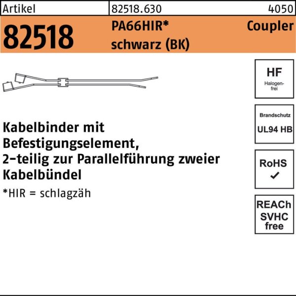 Kabelbinder R 82518 HELLERMANNTYTON