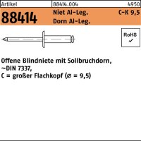 Blindniete R 88414 großer Flachkopf