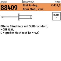 Blindniete R 88409 großer Flachkopf