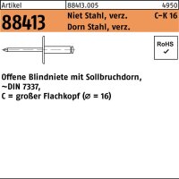 Blindniete R 88413 großer Flachkopf