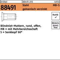 Blindnietmutter R 88491 Senkkopf