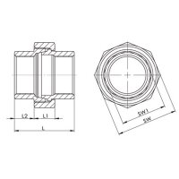 Verschraubung I/I konisch  SPRINGER