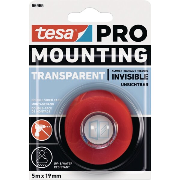 Montageband Mounting PRO Transparent 66965 TESA