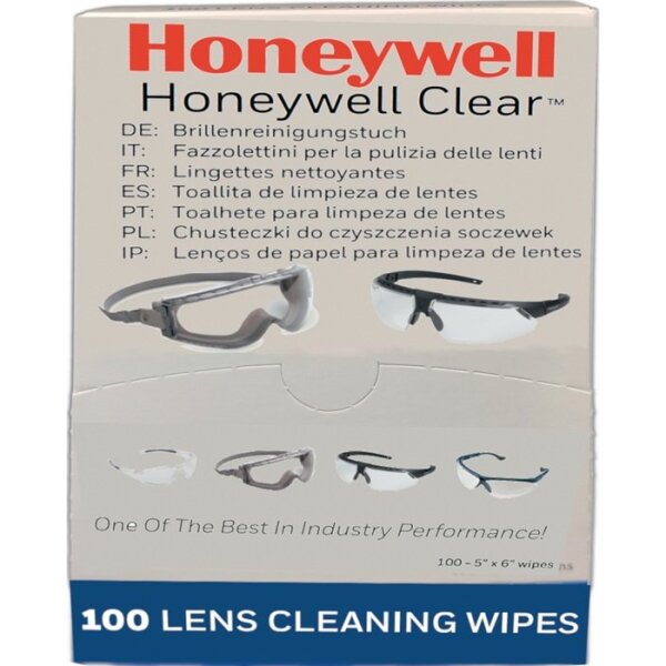 Honeywell Brillenreinigungstücher Honeywell Clear® Plus L130xB60mm 100 St. 1 Pack à 100 Stück