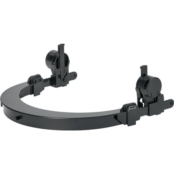 Uhlen Kunststoffhelmhalterung GFKHH100 mit Einsteckern für Euroslot schwarz Polycarbonat EN 166