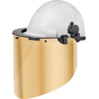 Uhlen Kunststoffhelmhalterung GFKHH100 mit Einsteckern für Euroslot schwarz Polycarbonat EN 166