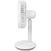 Gutfels Akku-Tischventilator VENTI 3010 R Ø 15 cm Höhe 288 mm 220-240 / 50 V / Hz weiss