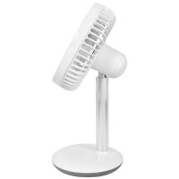 Gutfels Akku-Tischventilator VENTI 3010 R Ø 15 cm Höhe 288 mm 220-240 / 50 V / Hz weiss