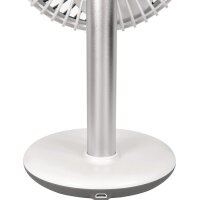 Gutfels Akku-Tischventilator VENTI 3010 R Ø 15 cm Höhe 288 mm 220-240 / 50 V / Hz weiss