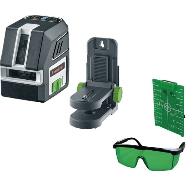Laserliner Kreuzlinienlaser PocketCross-Laser 2G ± 3,5 ° ± 0,3 mm/m 55 m Laserklasse 2 Pocket Wall Holder
