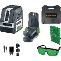 Laserliner Kreuzlinienlaser PocketCross-Laser 2G ± 3,5 ° ± 0,3 mm/m 55 m Laserklasse 2 Pocket Wall Holder