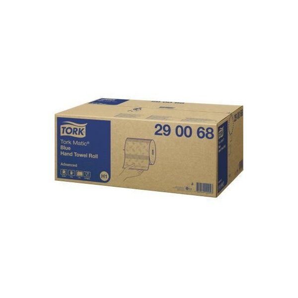 Tork Handtuchrolle Tork Matic® Advanced 21 cm x 150 m (B x L) Zellstoff recycelt blau 6 Rl./Pack.