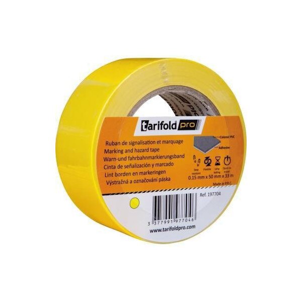 Djois Markierungsband DJOIS 50 mm x 33 m (B x L) selbstklebend Vinyl gelb