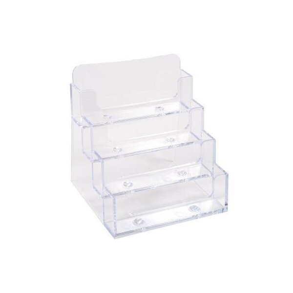 Exacompta Visitenkartenständer Exacompta Office 94 x 85 mm (B x H) nicht gefüllt Polystyrol kristall