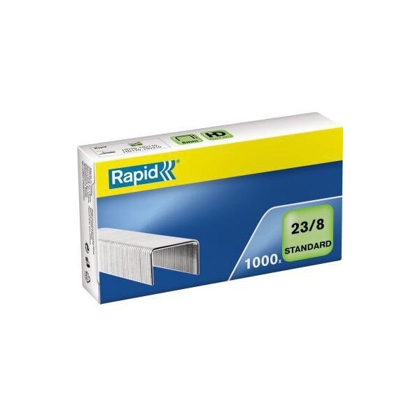 Rapid Heftklammer Rapid Standard 23/8 Rapid Blockheftgeräte HD70 HD110 HD210 Stahl verzinkt 1.000 St./Pack.
