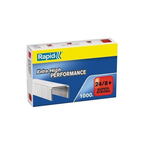 Rapid Heftklammer Rapid Super Strong 24/8+ Rapid Heftgerät K1 K2 S50 S60 Stahl verzinkt 1.000 St./Pack.