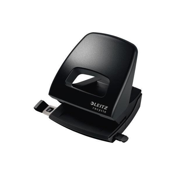 Leitz Locher Leitz NeXXt Recycle 8cm 30 Bl. (80 g/m²) mit Anschlagschiene schwarz