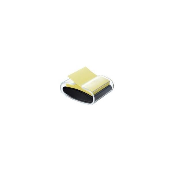 Post-it Haftnotizspender Post-it® Super Sticky Z-Notes 76 x 76 mm (B x H) Kunststoff schwarz/transparent