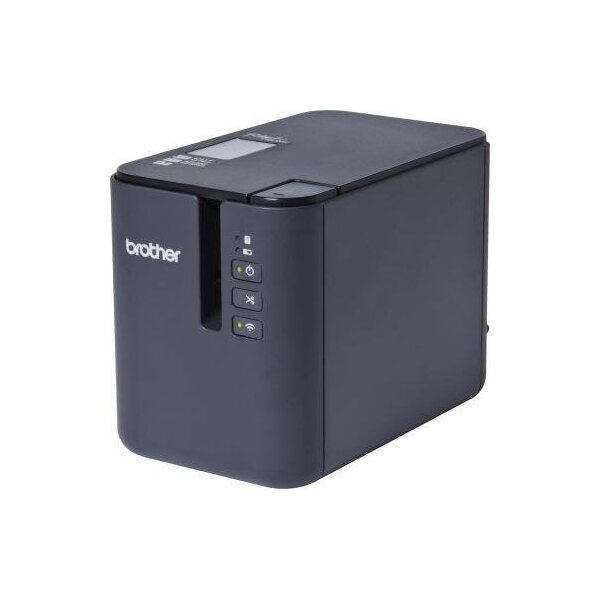 Brother Beschriftungsgerät Brother P950NW inkl. TZe Schriftbandkassette (36 mm x 8 m schwarz auf weiß) Netzadapter USB-Kabel