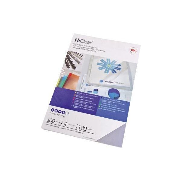 Gbc Deckblattfolie GBC® HiClear DIN A4 0,18mm PVC transparent 100 St./Pack.