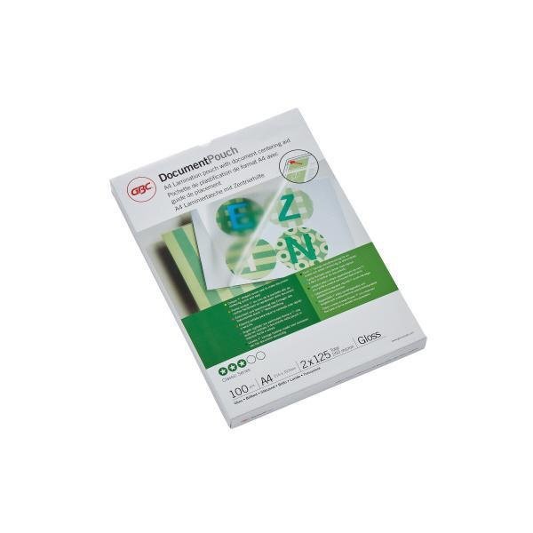 Gbc Laminierfolie GBC® DocumentT Pouch 216 x 303 mm (B x H) DIN A4 125µm glänzend 100 St./Pack.