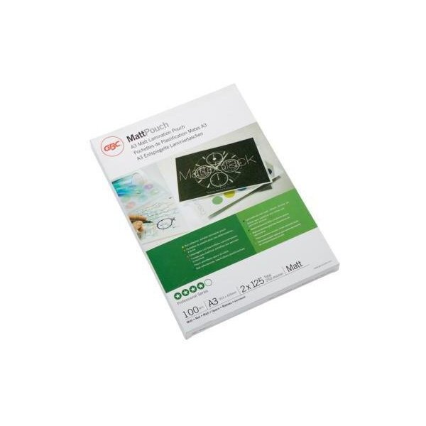 Gbc Laminierfolie GBC® MattTPouch 303 x 426 mm (B x H) DIN A3 125µm matt 100 St./Pack.