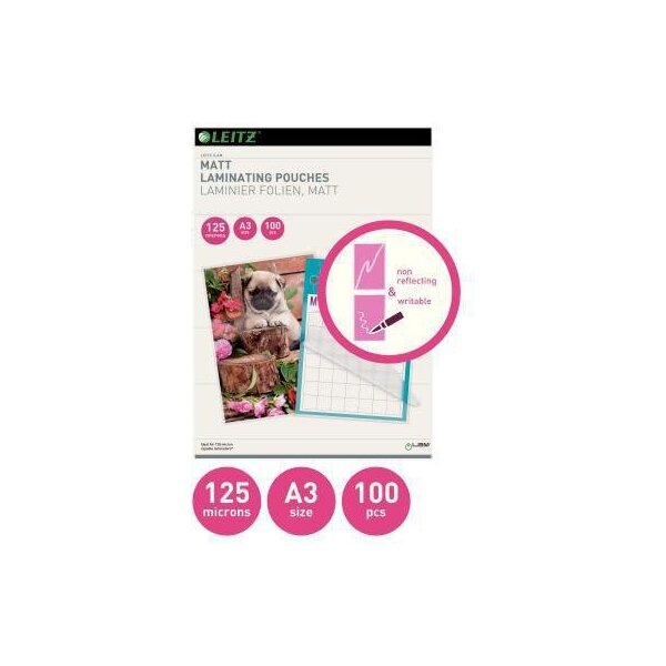 Leitz Laminierfolie Leitz iLAM 303 x 426 mm (B x H) DIN A3 125µm matt 100 St./Pack.