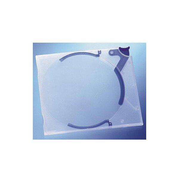Durable CD/DVD Hülle DURABLE QUICKFLIP® STANDARD 10 14,2 x 2,9 x 12,6 cm (B x H x T) Polypropylen transparent/blau 10 St./Pack.