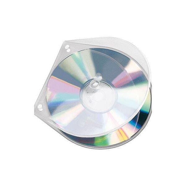 Veloflex CD/DVD Hülle Veloflex VELOBOX® 12,5 x 12,5 cm (B x H) Polypropylen transparent 10 St./Pack.