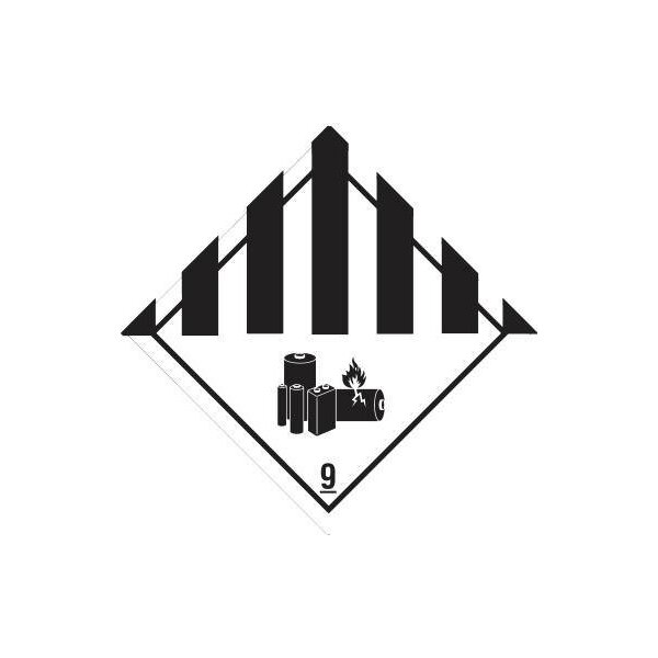 Dr-label Hinweisetikett DR-Label Gefahrgutklasse 9 100 x 100 mm (B x H) Papier weiß 500 Etik./Pack.