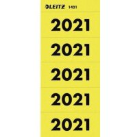 Leitz Jahresschild Leitz 60 x 25,5 mm (B x H) 2021 gelb...